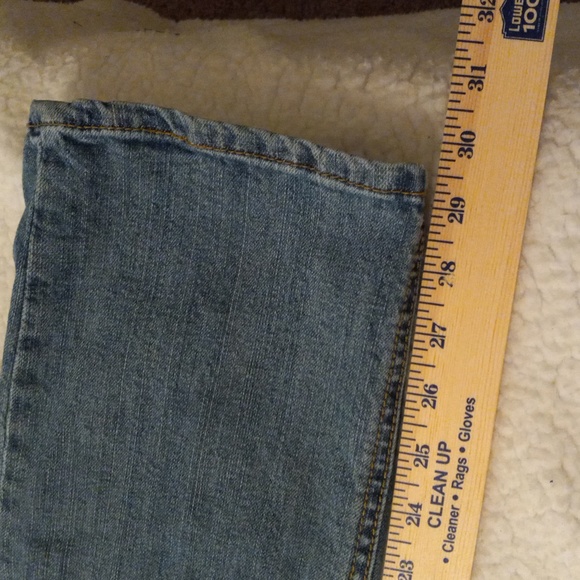 Democracy Flexellent Jeans Womens 14 Sequin Accent Factory Distressed - Picture 12 of 15